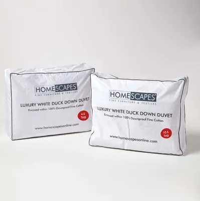 Produktbild von HOMESCAPES Warme Premium 4-Jahreszeiten-Daunendecke 135x200 cm – Entendaunen