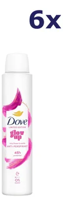 Produktbild von 6x Dove Deo-Spray – 200 ml „Glow Up“