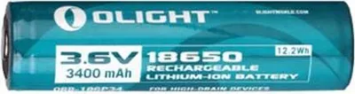 Produktbild von Olight 18650, Akku, Olight, Blau, Lithium-Ion (Li-Ion), 3400 mAh, 3,6 V
