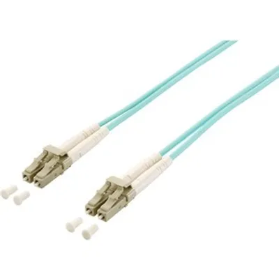 Produktbild von Equip LWL Patchkabel LC->LC 20.00m Multimode Duplex OM3 turq Polybeutel