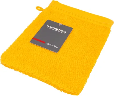 Produktbild von Traumschloss Frottier-Line Waschhandschuh 16 x 21 cm gelb Flauschig weich & angenehm zur Haut