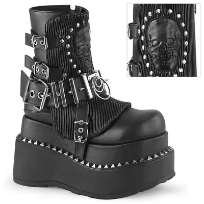 Produktbild von BEAR-150 Damen Booties von DemoniaCult, Schwarz EU 39, US 9