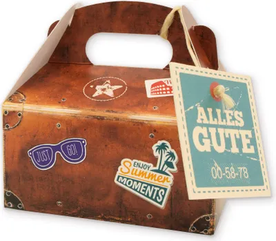 Produktbild von itenga Reisekoffer Geldgeschenk Verpackung Glückwunsch Geburtstag