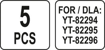 Zdjęcie produktu dla Yato YT-82301, 5 szt.