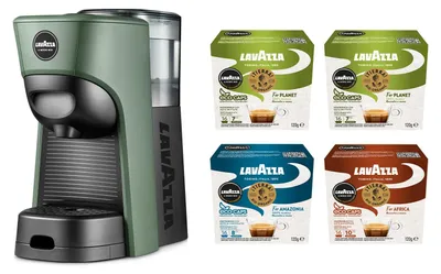 Obrázek produktu pro Kávovar Lavazza A Modo Mio Tiny Eco Green s 64 kapslemi a funkcí espresso