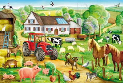 Obrázok produktu pre Schmidt Spiele 56003, 100 kusov, Farma, 6 rok / roky