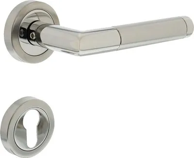 Produktbild von Rosettengarnitur Intersteel 90° PZ chrom/nickel matt