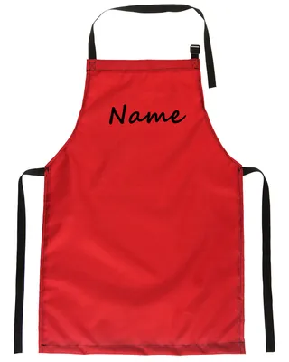 Produktbild von Personalisierter Kinderschürze Jugend Malschürze Kunstkittel Kochschürze Apron Teenageralter Werkschürze mit einem motiv Rot mit Text [074]
