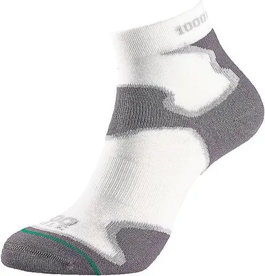 Produktbild von 1000 Mile Sportsocken Herren - Fusion Anklet Weiß/Grau XL Running