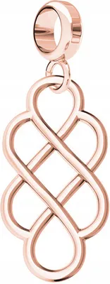 Produktbild von Charms Pozłacany z Ażurem Ażurowym Wzorem Ażur Ażurowy Wzorek SREBRO 925