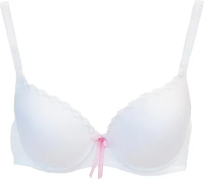 Produktbild von Dirndl-BH 4700-1 weiß mit rosa Schleife 70D