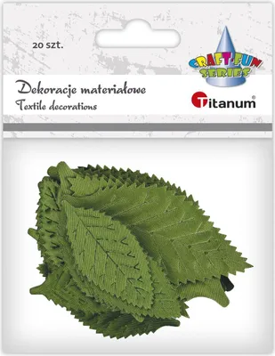 Image de Décoration en tissu feuilles vertes 20 pièces Titanum