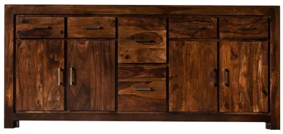Immagine prodotto di MASSIVMOEBEL24 | credenza in legno di Sheesham / palissandro 200x45x90 miele laccato METRO LIFE #134