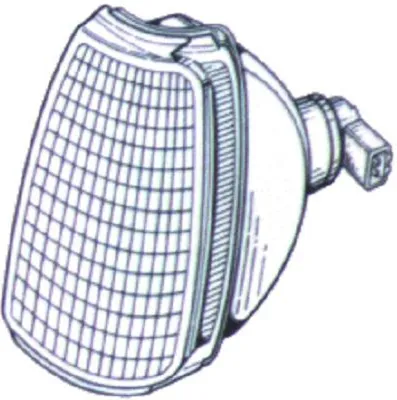 Produktbild von DIEDERICHS 2202072 Blinker Blinkleuchte vorne Rechts für VW Polo Coupe (86C, 80) Polo Schrägheck (86C, 80)