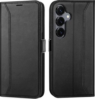 Produktbild von Handyhülle für Samsung Galaxy S26 Hülle Flip Case klappbare Tasche Schutzhülle, Schwarz