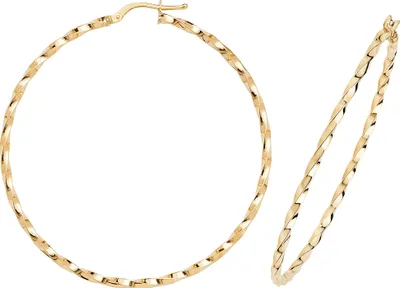 Image de or 9 carats (375) pour dames - Anneaux / Boucles d'oreilles - 50mm ; WJS16378