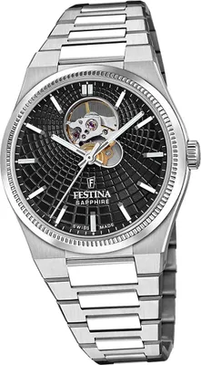 Produktbild von Festina Herrenuhr Swiss Made Armbanduhr Edelstahl silber D2UF20053/4