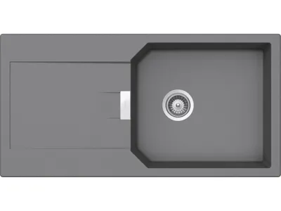 Produktbild von Schock Einbauspüle Manhattan D-100L U Croma - Unterbauspüle