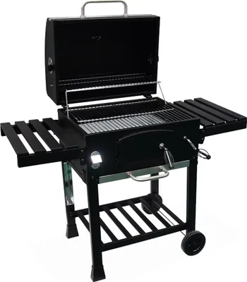Immagine prodotto di Barbecue a carbonella con affumicatore, Nero