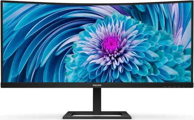 Produktbild von Philips E Line 346E2CUAE/00, 86,4 cm (34"), 3440 x 1440 Pixel, Wide Quad HD+, LCD, 4 ms, Schwarz
