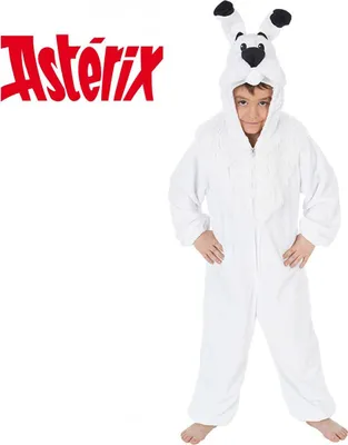 Idefix Kostüm aus Asterix und Obelix für Kinder Gr. 128-152 Hund Fasching Tierkostüm Karneval Mottoparty Kinderfasching Lizenzkostüm