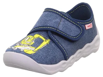 Productafbeelding van Superfit jongens binnenschoen, model Bubble, blauw, maat 34 EU