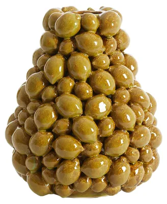 Image de Vase en céramique Light & Living CITRUS brun-vert – Ø23x27 cm