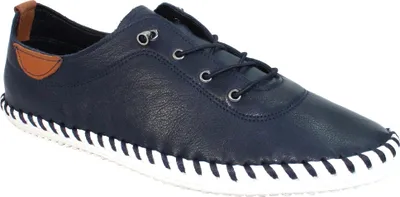 Immagine prodotto di Lunar - Scarpe da donna in tela "St Ives", pelle GS285 (38 EU) (blu navy)