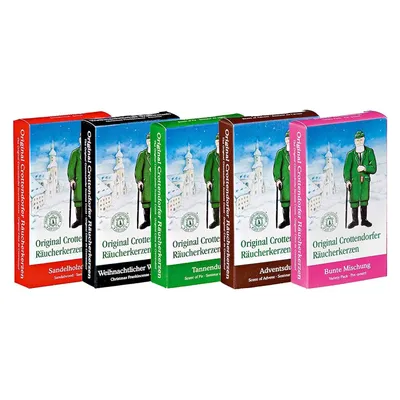 Produktbild von Original Crottendorfer - 5er Set Räucherkerzen Räucherkegel - versch. Düfte