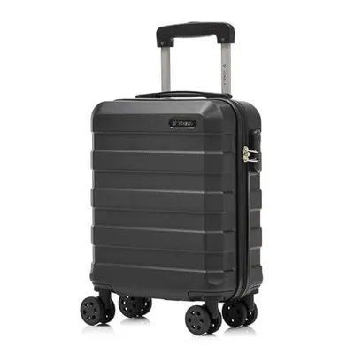 Produktbild von Koffer Trolley Reisekoffer Suitcase, Rollkoffer Handgepäck ,mit 4 Rollen360°, Hartschalenreisekoffer, Zahlenschloss, Weicher Gummigriff(S, Schwarz)