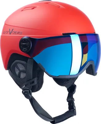 Produktbild von BLACK CREVICE Ski-& Snowboardhelm - Modell CALGARY | Visierhelm | Farbe: Rot | Größe: S/M (54-57 cm)
