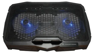 Produktbild von CONCEPTRONIC 2-Fan Cooling Pad (17.0")/ Ergonomisch THANA07B