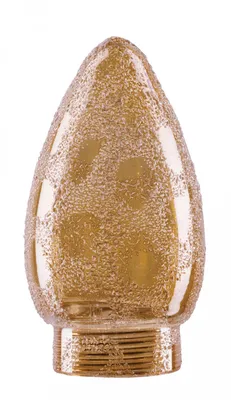 Produktbild von Paulmann D Glas Minihalogen Minikerze Krokoeis gold für E14 / E27 bis 75W