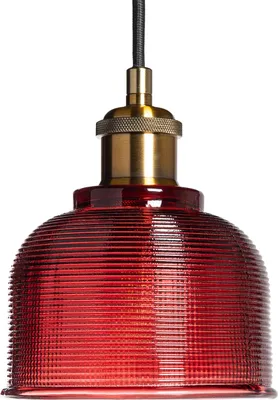 Produktbild von Pendelleuchte Metall und Glas Craiova Rot