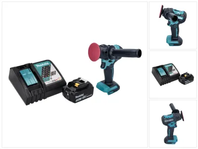 Produktbild von Makita DPV 300 RT1 Akku Schleifer Polierer 18 V 50 / 80 mm Brushless + 1x Akku 5,0 Ah + Ladegerät