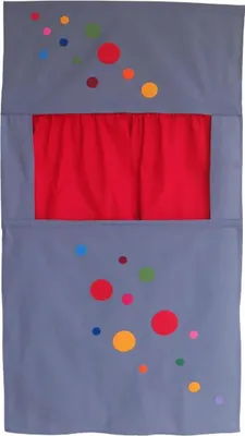 Produktbild von Kaspertheater 150x75 cm, Puppentheater mit farbigen Kreisen