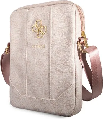 Immagine prodotto di Borsa per tablet Guess 4G con logo grande in metallo (rosa)