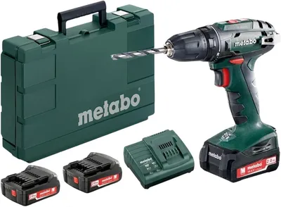 Image de Metabo BS 14.4 Perceuse-visseuse sans fil 14,4 V 40 Nm ( 602206540 ) + 2x batterie 2,0 Ah + chargeur + coffret