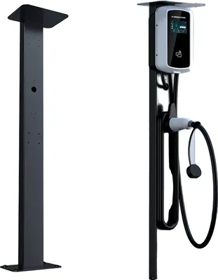 Produktbild von Ladesäule für Elektrofahrzeuge, Aluminiumlegierungsbasis, einfache Installation, Schwarz Universal