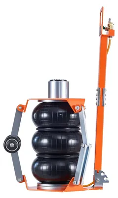Obrázek produktu pro Vzduchový zvedák, 3tunový trojitý vzduchový zvedák, vzduchový vak s podpěrnou tyčí, zdvih až 470 mm se zvýšeným sloupem a nastavitelnou rukojetí, rychlé zvedání 1–6 s, pneumatický pro opravy osobních automobilů, SUV a pickupů