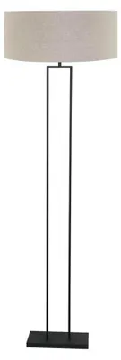 Immagine prodotto di Lampada da terra - nero - Stang - lino metallo - Ø 50cm - E27 - 3852ZW - Steinhauer