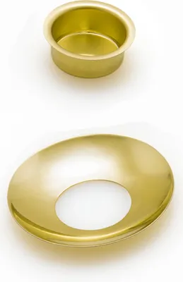 Produktbild von Tüllen für Adventkerzen vermessingt mit Tropfenfänger Ø 22mm , Größe:10 Stück