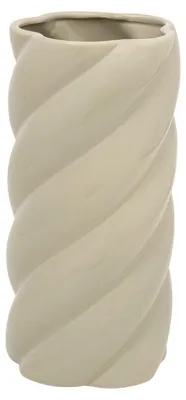 Image de Gedrehte vase "coby" keramik hellgrün h25,5cm  - Atmosphera créateur d'intérieur