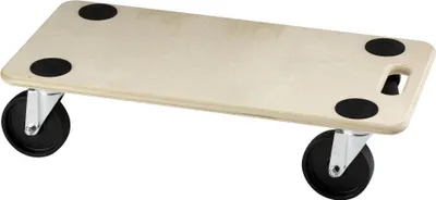 Produktbild von Möbelroller 590 x 290 mm schwarze Rollen