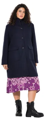 Produktbild von Ulla Popken Damen Mantel Marine 58+