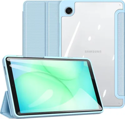 Produktbild von Samsung Galaxy Tab A11 / Tab A9 Hülle - Dux Ducis Toby Tri-Fold Ständer Klapphülle mit Schlaf/Wach-Funktion - Blau