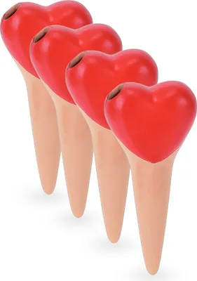 Produktbild von relaxdays Tonkegel Herz im 4er Set