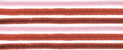 Produktbild von Biegeplüsch Pfeifenputzer Mix rot Ø 0,8 x 50 cm 10 Stück