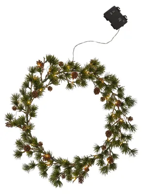 Produktbild von Star Trading Larix, Grün, Rund, Weihnachten, Warmweiß, LED, 400 mm