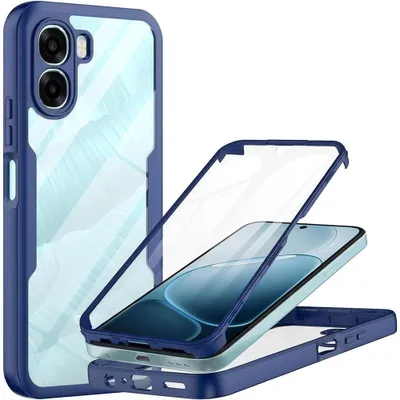 Obrázok produktu pre Techsuit – Séria ColorVerse 360 + ochranné puzdro s ochranou obrazovky pre Oppo A6x 4G/A6x 5G/A6k 4G – modré